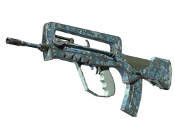 FAMAS | Cyanospatter (Field-Tested)